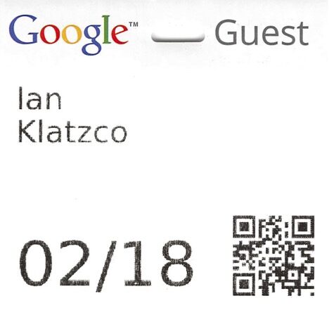 Visitor Badge.