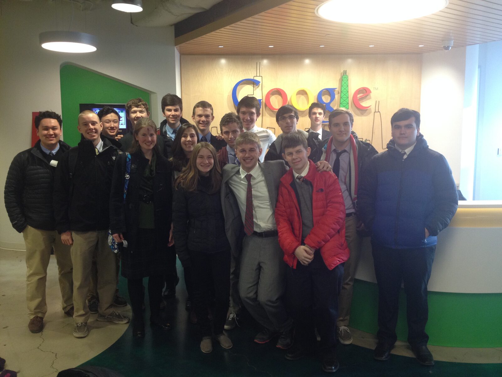 Google! With your truly looking like a putz in the middle.